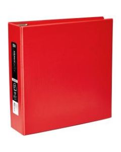 Office Depot Heavy-Duty 3-Ring Binder, 3in D-Rings, 49% Recycled, Red