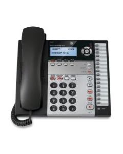 AT&T 1040 4-Line Corded Expandable Speakerphone, Charcoal