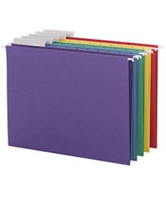 Smead Hanging File Folders With Adjustable Tabs, Letter Size, 1/3 Cut, Assorted Colors, Box Of 25