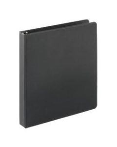 Just Basics Economy Nonview 3-Ring Binder, 1in Round Rings, 41% Recycled, Black