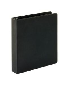 Just Basics Economy Nonview 3-Ring Binder, 1 1/2in Round Rings, 41% Recycled, Black