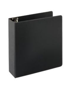 Just Basics Economy Nonview 3-Ring Binder, 3in Round Rings, 41% Recycled, Black