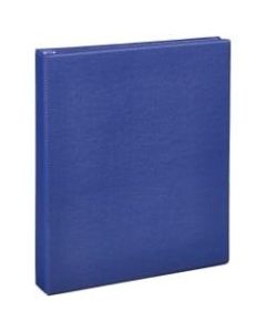 Just Basics(R) Economy Nonview 3-Ring Binder, 1in Round Rings, 41% Recycled, Blue