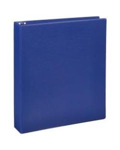 Just Basics Economy Nonview 3-Ring Binder, 1 1/2in Round Rings, 64% Recycled, Blue