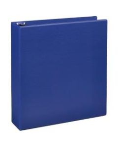 Just Basics Economy Nonview 3-Ring Binder, 2in Round Rings, 64% Recycled, Blue