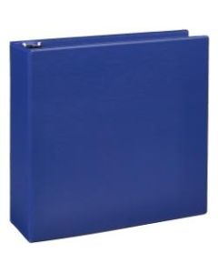 Just Basics Economy Nonview 3-Ring Binder, 3in Round Rings, 64% Recycled, Blue