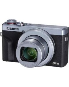 Canon PowerShot G7 X Mark III 20.1 Megapixel Compact Camera - Silver - 1in Sensor - Autofocus - 3in Touchscreen LCD - 4.2x Optical Zoom - 4x Digital Zoom - Optical (IS) - 5472 x 3648 Image - 3840 x 2160 Video - HD Movie Mode - Wireless LAN