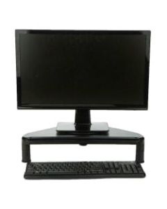 Mind Reader Rotative Corner Adjustable Monitor Riser, 4inH x 20inW x 14-3/4inD, Black