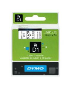 DYMO D1 40910 Black-On-Clear Tape, 0.38in x 23ft
