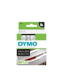DYMO D1 45800 Black-On-Clear Tape, 0.75in x 23ft