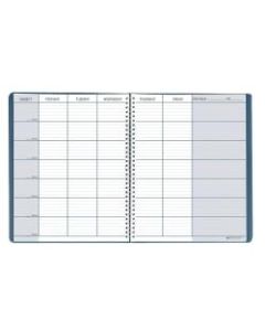 House of Doolittle 40-Week Teachers Planners, 8 1/2in x 11in, 100% Recycled, FSC Certified, Blue, Pack Of 3