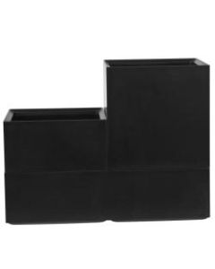 Bostitch Office Konnect 3-Piece Stackable Storage Cup Set, Black