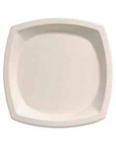 Bare Sugarcane Plates - 10in Diameter Plate - Sugarcane - Microwave Safe - Off White - 500 Piece(s) / Carton