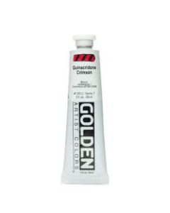 Golden Heavy Body Acrylic Paint, 2 Oz, Quinacridone Crimson