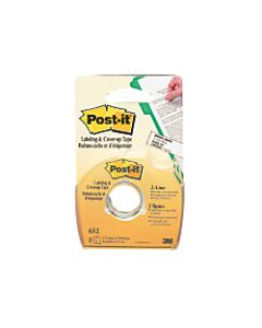 Post-it Notes Cover-Up And Labeling Tape, 2-Line Width, 700in