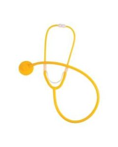 MABIS Dispos-A-Scope Single-Patient Stethoscope, 30in, White/Yellow