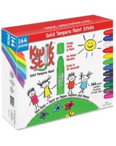 The Pencil Grip Kwik Stix 144-Piece Tempera Paint Sticks - 144 / Box - Assorted