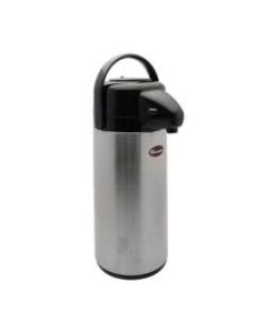 Winco Glass-Lined Push-Button Airpot, 2.2 L
