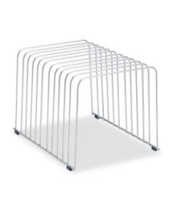 Fellowes Wire File Sorter - 11 Compartment(s) - 11 Divider(s) - 8in Height x 9in Width x 11.4in Depth - Desktop - Silver - Steel - 1Each