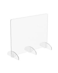 Marco Group Portable Sneeze Guard, 1in Pass Through, 24in x 30in, Clear