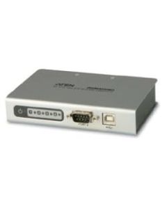 Aten UC4854 4-port USB-to-Serial RS-422/485 Hub - 1 x Type B Female USB 2.0 USB, 4 x 9-pin DB-9 Male RS-422/485 Serial