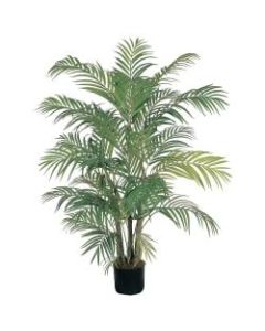 Nearly Natural 4ftH Silk Areca Palm Tree With Pot, Green