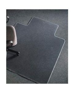 Realspace Advantage Chair Mat For Thin Commercial-Grade Carpets, Wide Lip, 45inW x 53inD, Clear