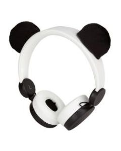 Ativa Kids On-Ear Wired Animal Headphones With On-Cord Microphone, Panda