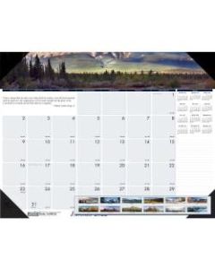 House of Doolittle EarthScapes Mountains Desk Pad - Julian Dates - Monthly - 1 Year - January 2022 till December 2022 - 1 Month Single Page Layout - 22in x 17in Sheet Size - 2.25in x 2.50in Block - Desk Pad - White