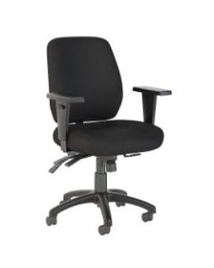 Bush Business Furniture Prosper Mid Back Multifunction Office Chair, Black Fabric, Standard Delivery