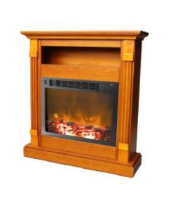 Cambridge Sienna Fireplace Mantel with Electronic Fireplace Insert - Indoor - Freestanding