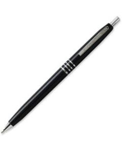SKILCRAFT AbilityOne Retractable Ballpoint Pens, Medium Point, Black Barrel, Black Ink, Box Of 12 Pens