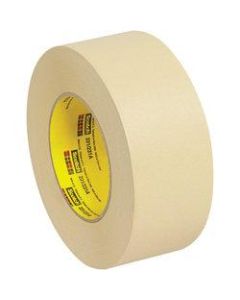 3M 231 Masking Tape, 3in Core, 2in x 180ft, Tan, Case Of 12