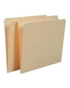 SKILCRAFT File Folders, Straight Cut, Letter Size, 30% Recycled, Manila, Pack of 100