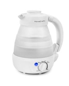 HomeCraft HCCWK6WH 0.6-Liter Collapsible Electric Water Kettle, White