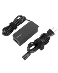 Targus 45-Watt USB-C Charger, 5.9ft, Black, APA106BT