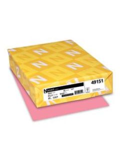 Wausau Heavyweight Exact Index Card Stock, 8 1/2in x 11in, 90 Lb., Cherry, Pack Of 250 Sheets
