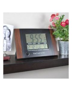 FirsTime & Co. Executive Digital Clock, Black