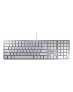 Cherry KC 6000 Slim Wired Keyboard For Mac, Silver/White