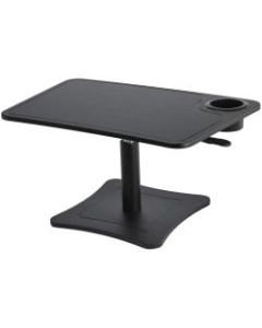 Victor High Rise Collection Height-Adjustable Wood Laptop Stand With Storage Cup, Black