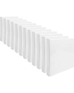 Business Source Round-ring View Binder - 1in Binder Capacity - Letter - 8 1/2in x 11in Sheet Size - Round Ring Fastener(s) - Internal Pocket(s) - Chipboard, Polypropylene - White - Non-glare, Sturdy, Exposed Rivet, Durable, Clear Overlay - 12 / Carton