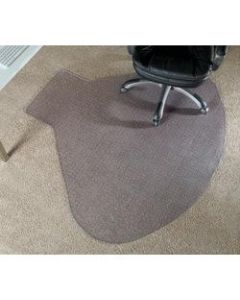 Realspace Chair Mat For L-Shaped Workstations, 66in x 60in, Clear