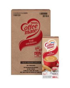 Nestle Coffee-mate Single Serve Liquid Creamer, Original Flavor, 0.38 Oz, Carton Of 200