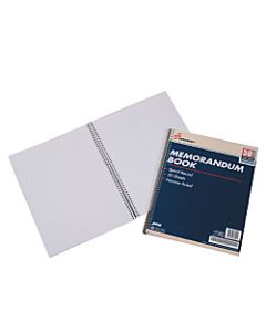 Memo Books, 8 1/2in x 11in, 50 Sheets, White, Pack Of 12 (AbilityOne 7530-00-286-6952)