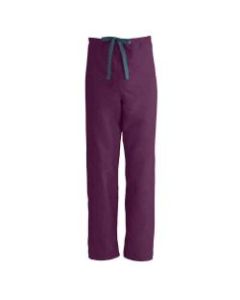 Medline ComfortEase Unisex Reversible Drawstring Scrub Pants, Large, Wine