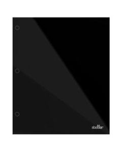 Office Depot Brand Stellar Laminated Paper Folder, Letter Size, Black