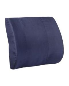 DMI Memory Foam Lumbar Pillow Back Support Cushion, 3inH x 14inW x 13inD, Navy Blue