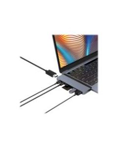 HyperDrive DUO HD28C-GRAY Docking Station - for Notebook/Tablet PC - 100 W - USB Type C - 6 x USB Ports - USB Type-C - HDMI - Wired