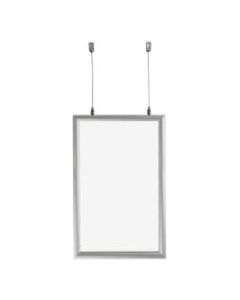 Azar Displays Snap Frame, Double-Sided, 11in x 17in, Silver