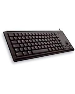 CHERRY UltraSlim G84-4420 Keyboard - 83 Keys - QWERTY Layout - PS/2 - Black